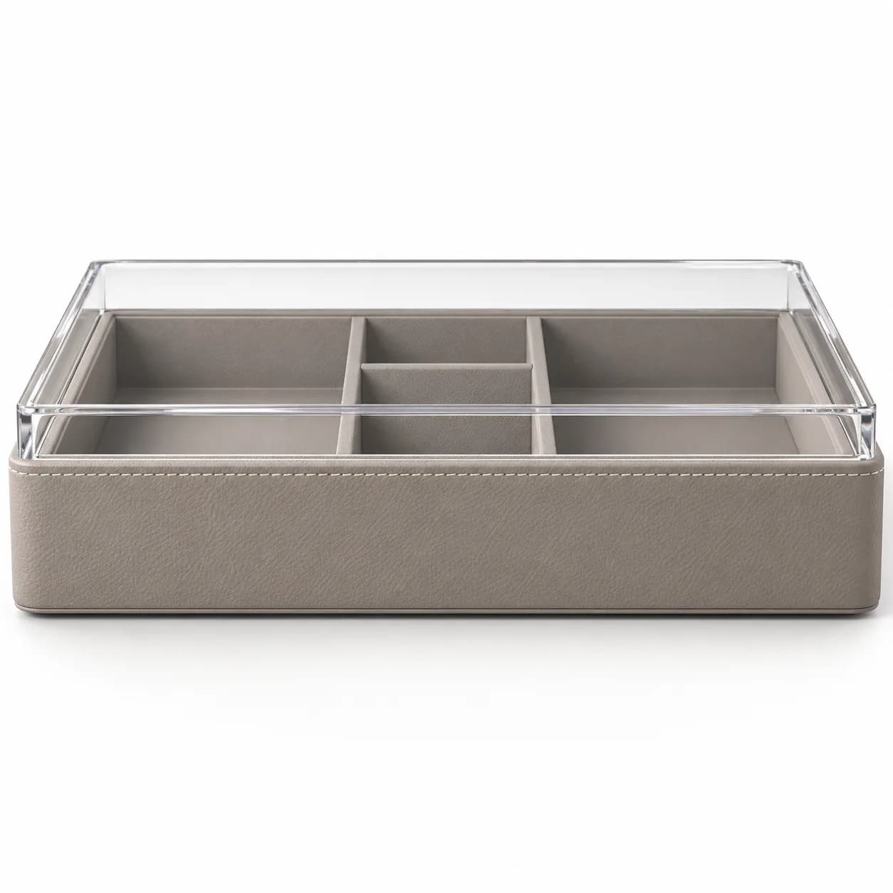 Amenity Tray with Clear Acrylic Dust Lid