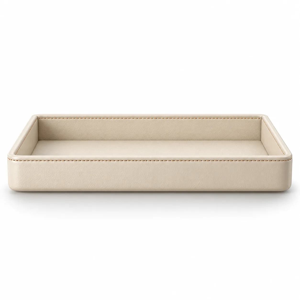 Rectangular Leather Amenity Tray 25x18 cm
