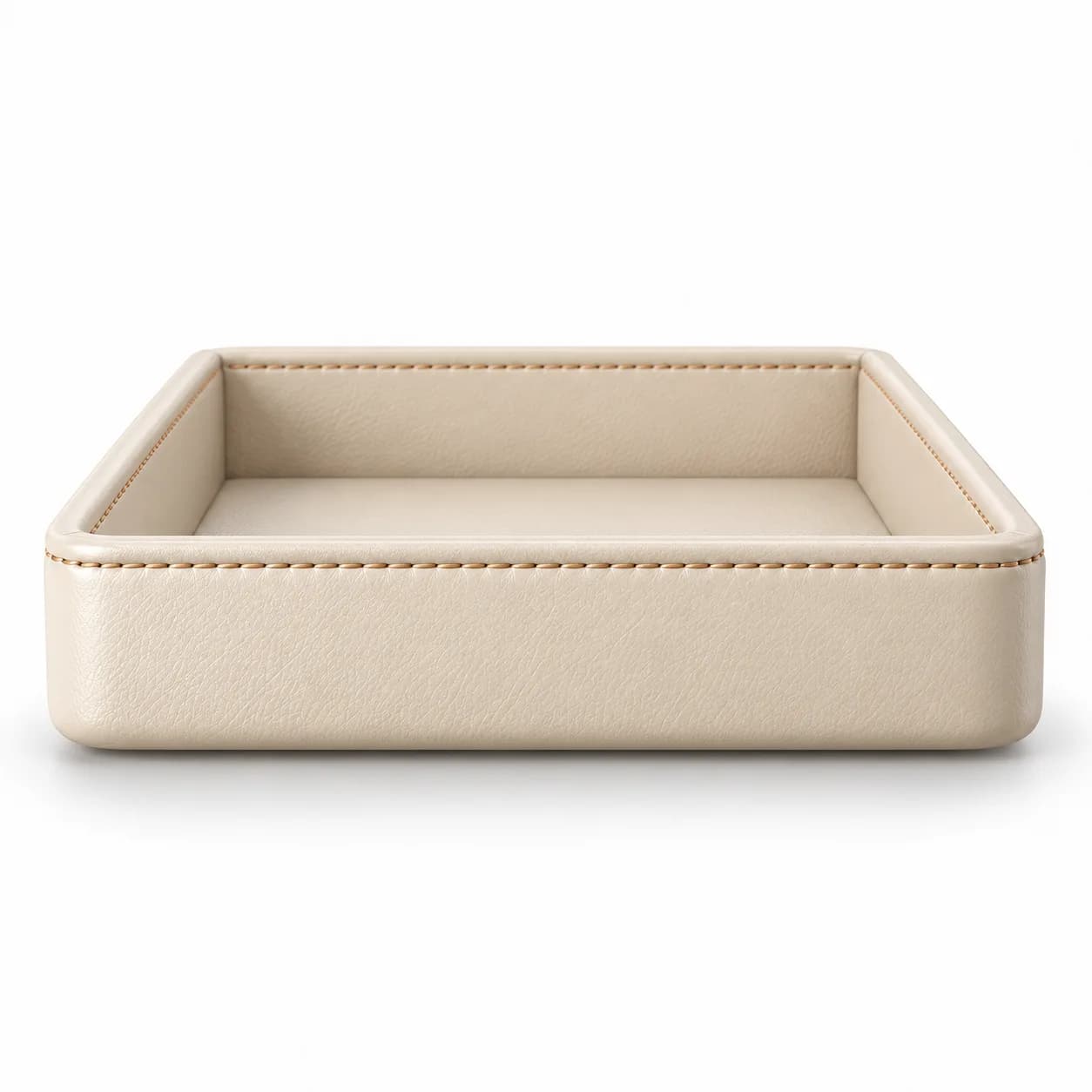 Rectangular Leather Amenity Tray 25x18 cm