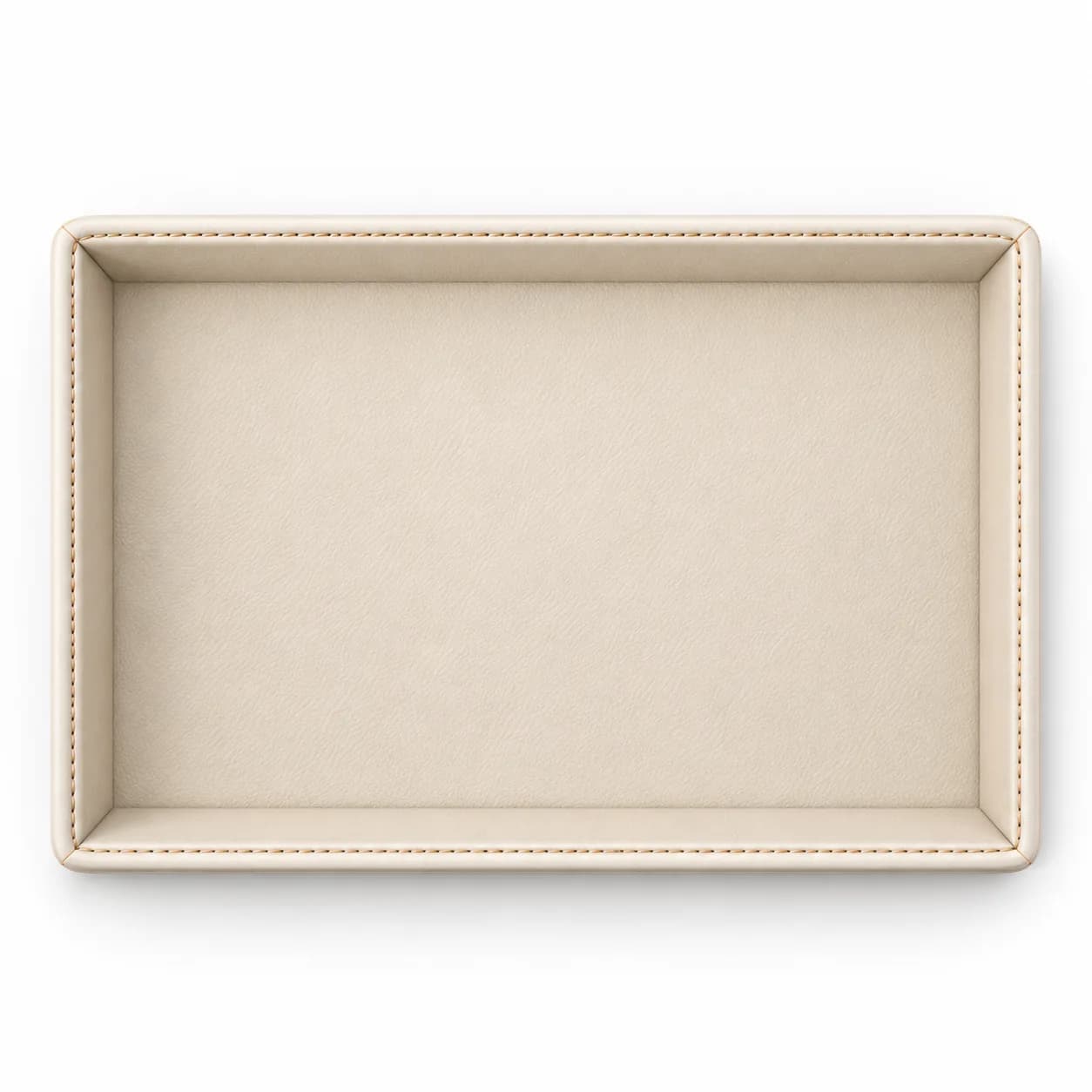Rectangular Leather Amenity Tray 25x18 cm