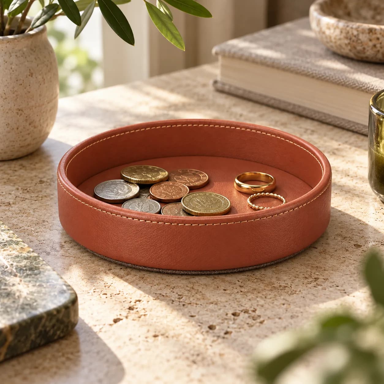 Small Round Coin and Ring Tray 11 cm
