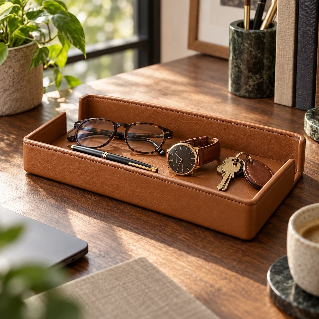 Desk Valet Tray, A5 Footprint, Two Open Sides