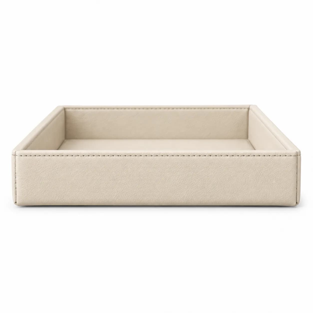 Rectangular Leather Serving Tray 40x30 cm