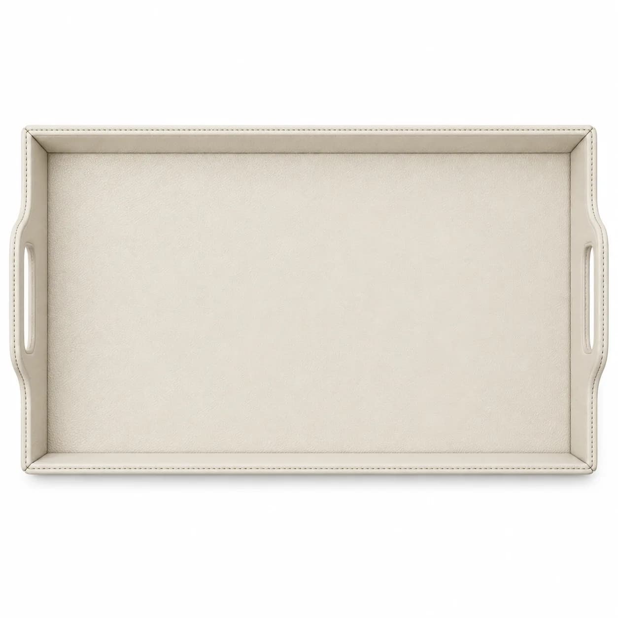 Leather Serving Tray with Two Handles