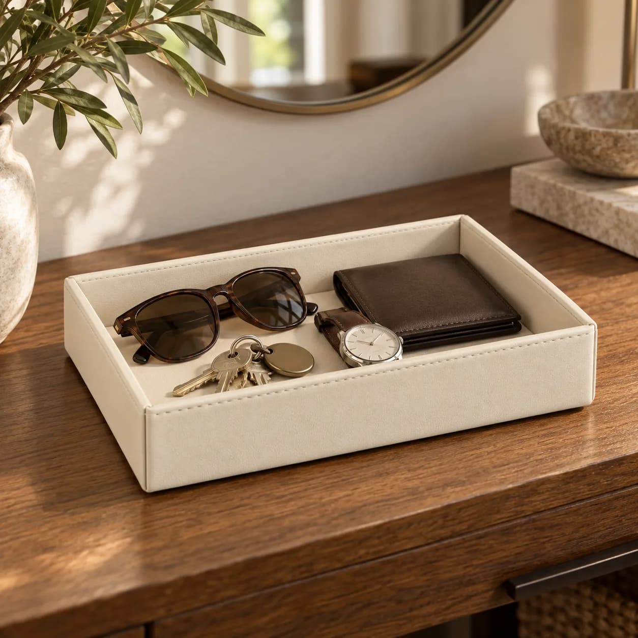 High Wall Valet Tray 25x18 cm