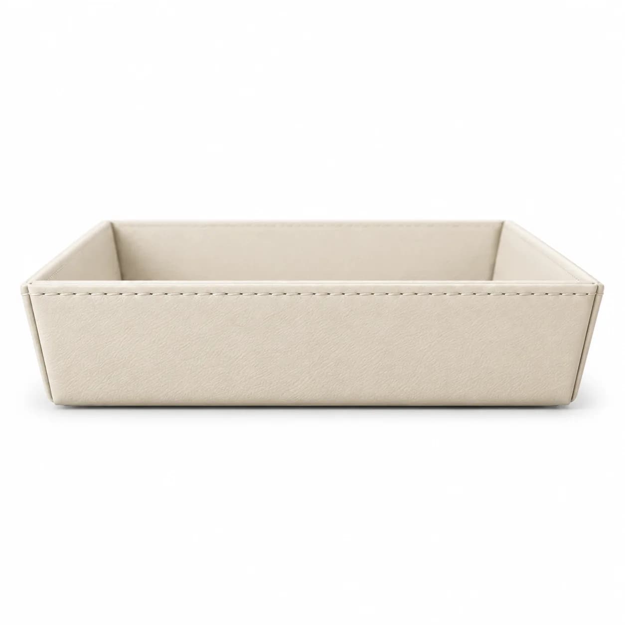 Stackable Leather Serving Trays, Set of 6