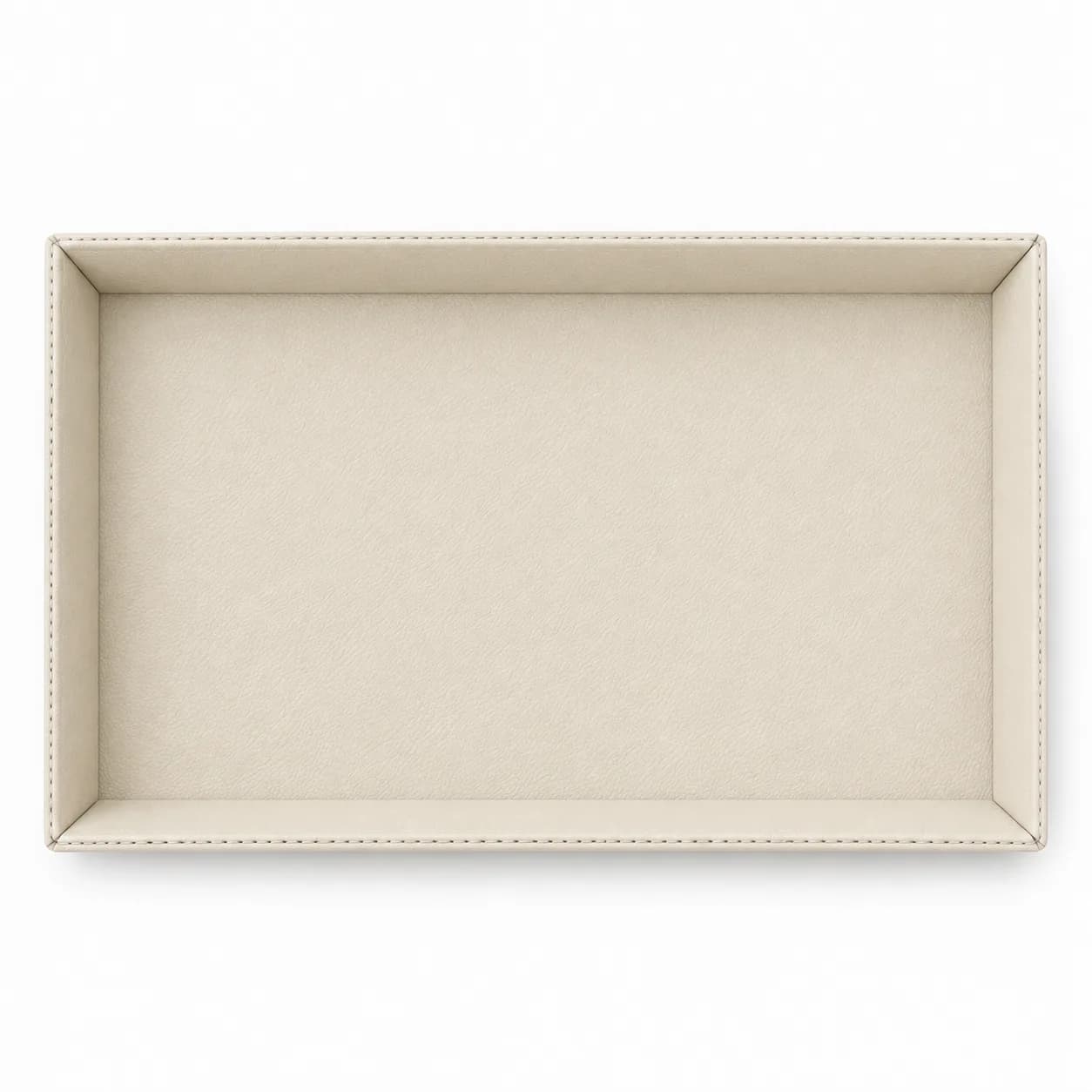 Stackable Leather Serving Trays, Set of 6