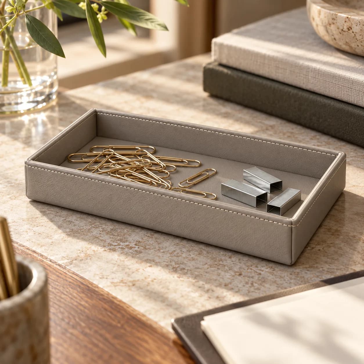 Shallow Clip Tray 12x9 cm with Hidden Magnet