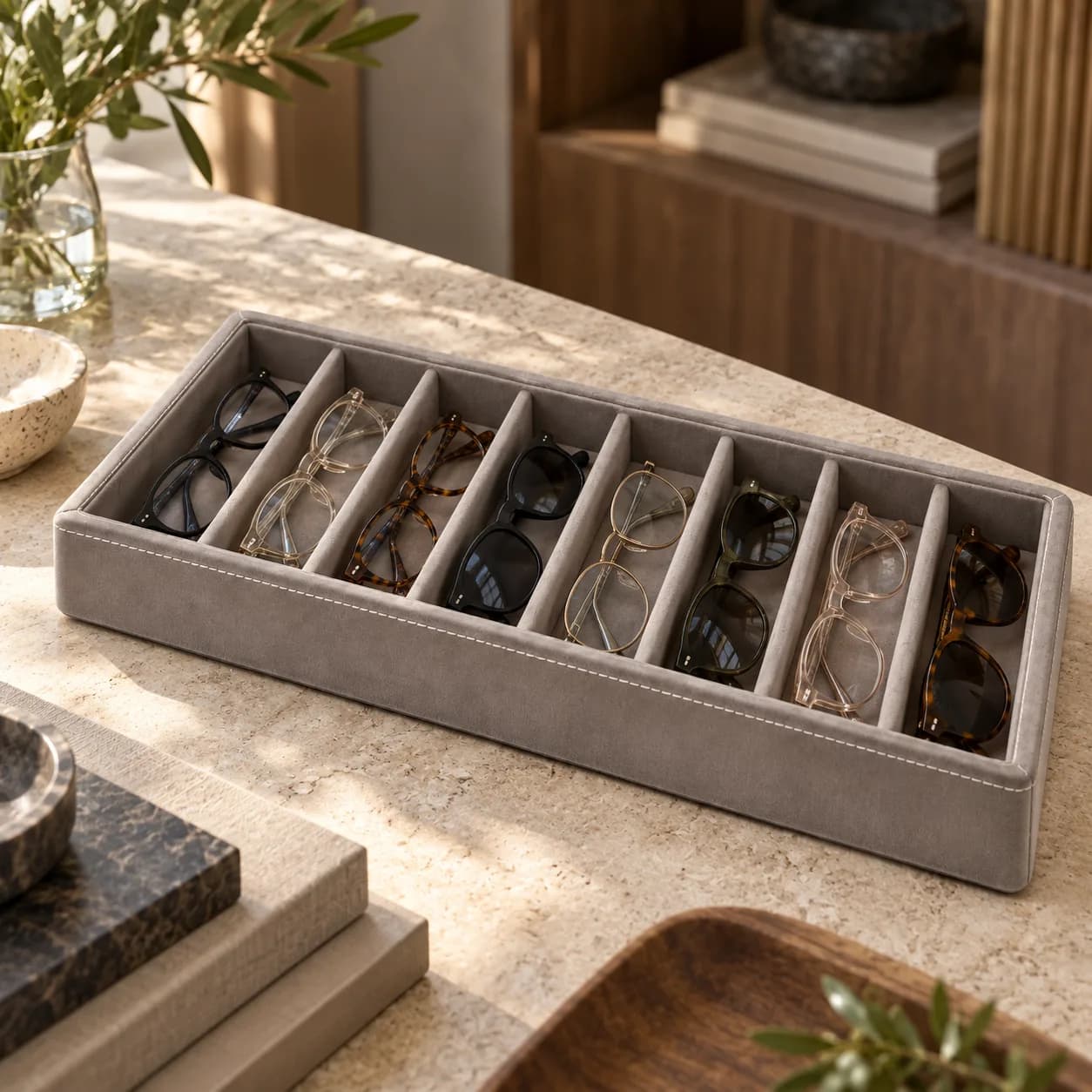 Eyewear Display Tray, 8 Slots