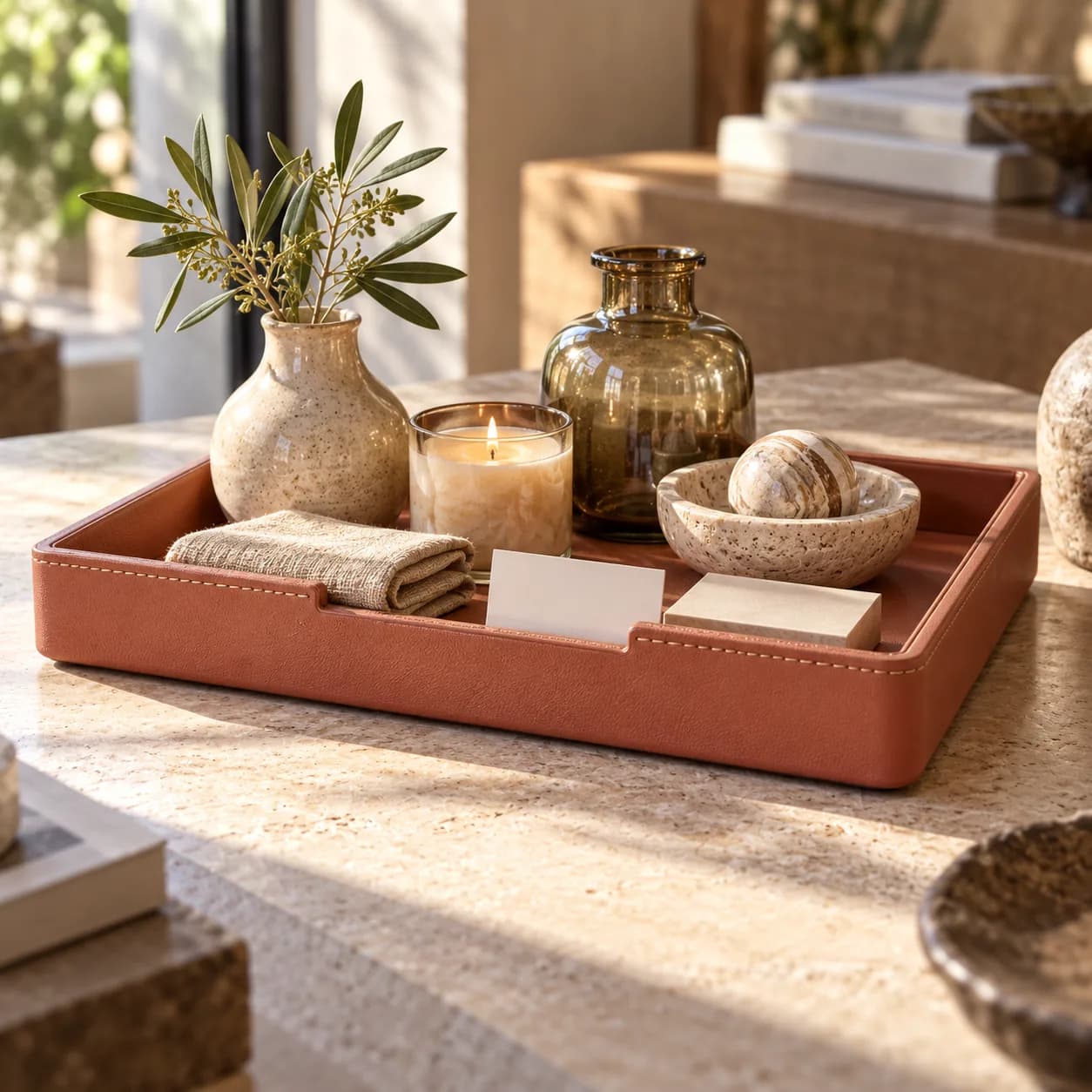 Display Tray with Integrated Price Card Slot