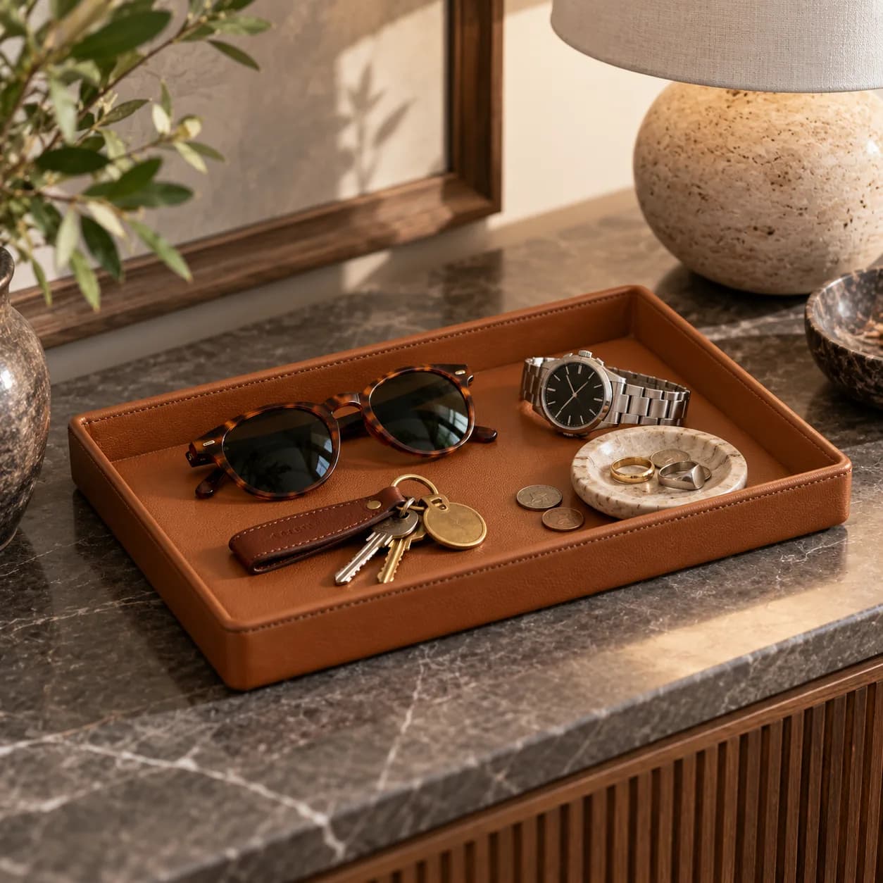 Slim Valet Tray 1.5 cm, Fits Inside a Drawer