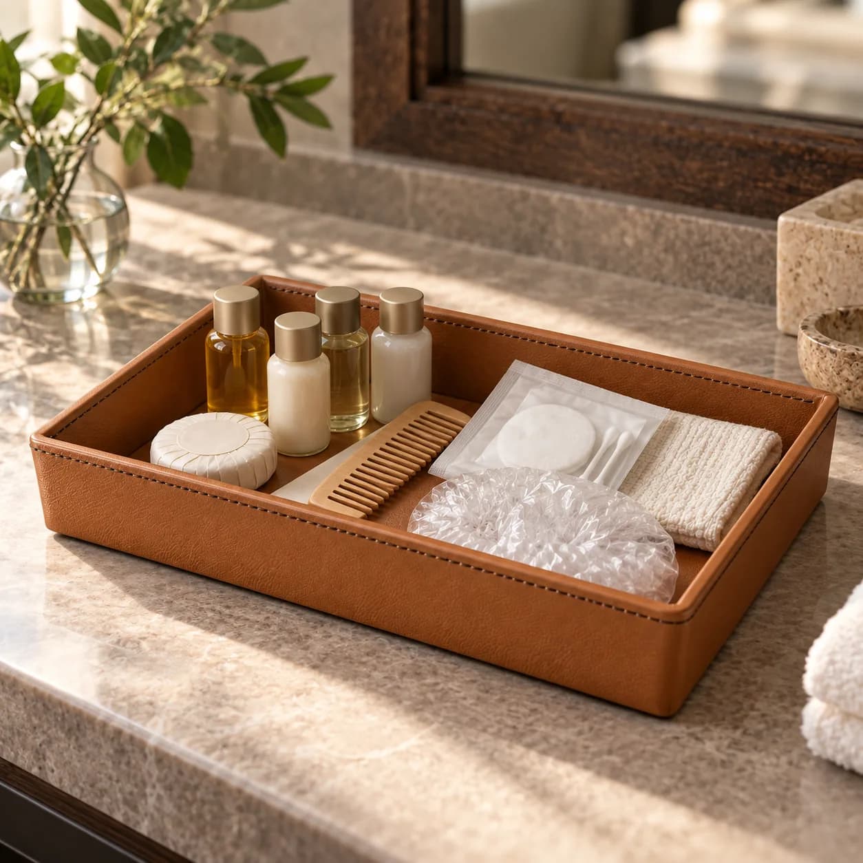 Stackable Amenity Trays for Housekeeping Trolleys, Set of 10